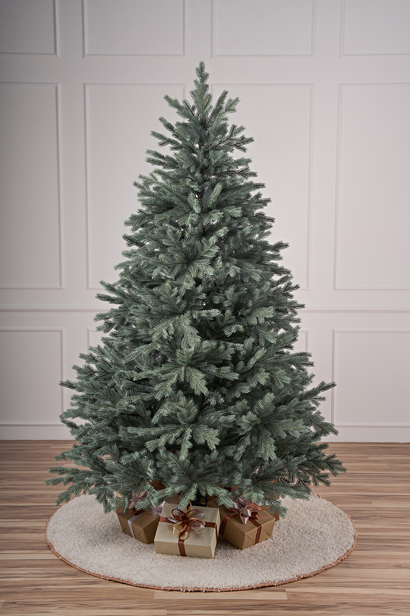 Ель искусственная литая Новгородская голубая