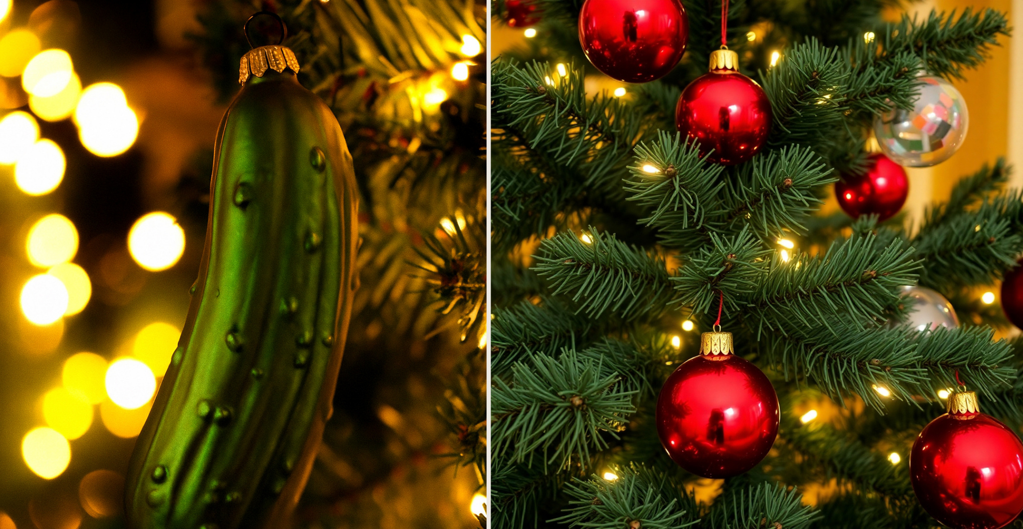 Новогодняя традиция: охота за огурцами