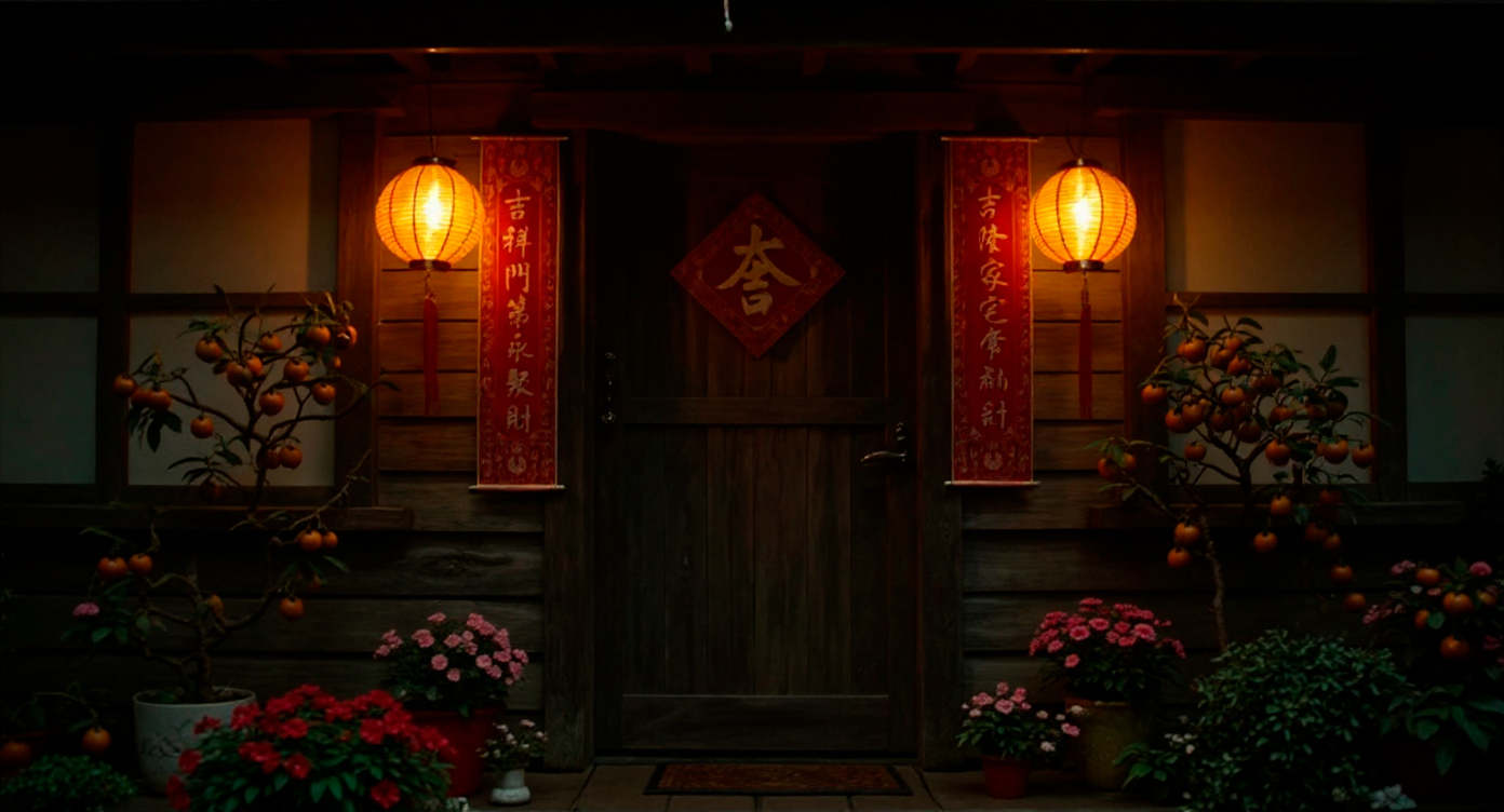 Китайский новый год: украшение дверей Китайский новый год: украшение дверей