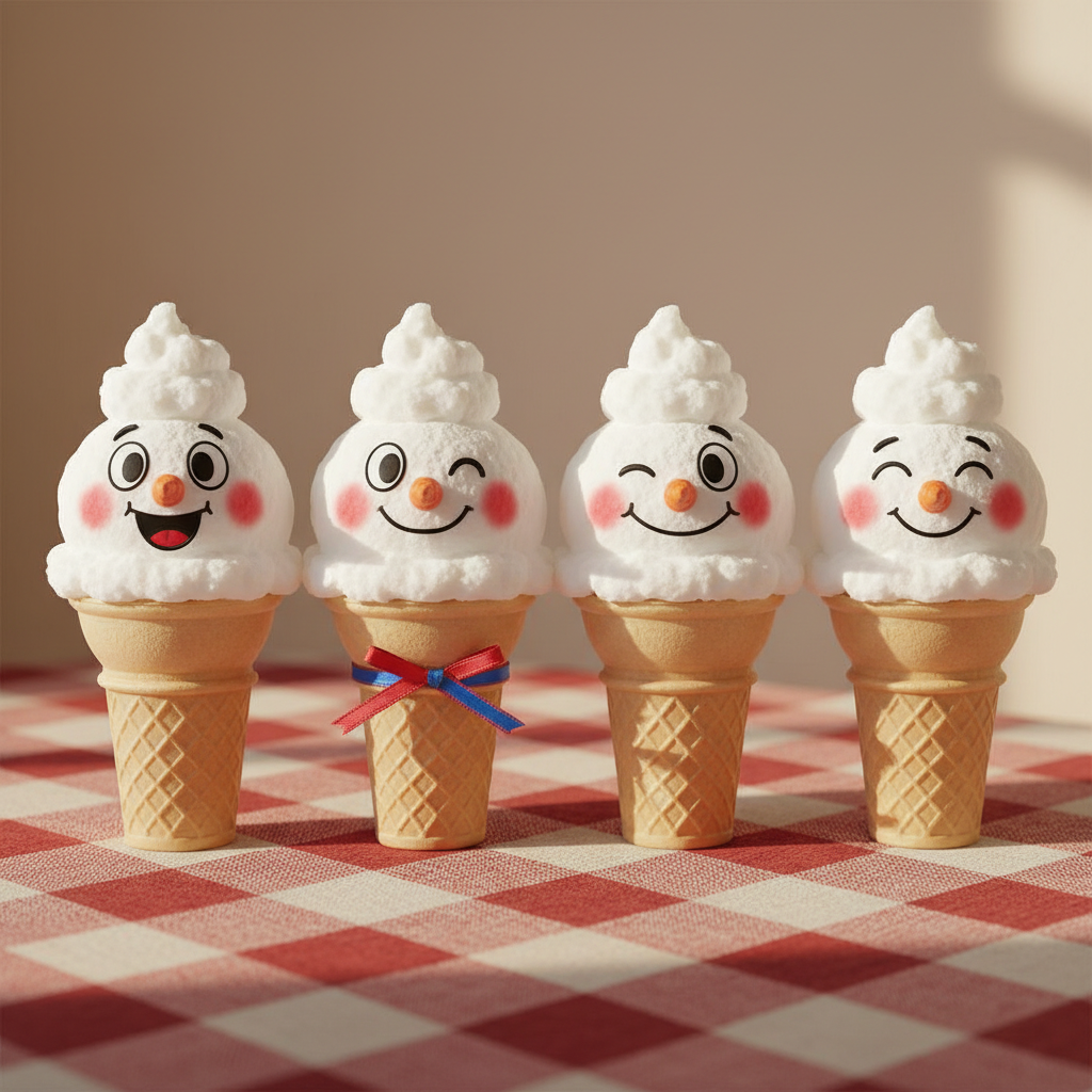 Декор в виде мороженного Декор в виде мороженного