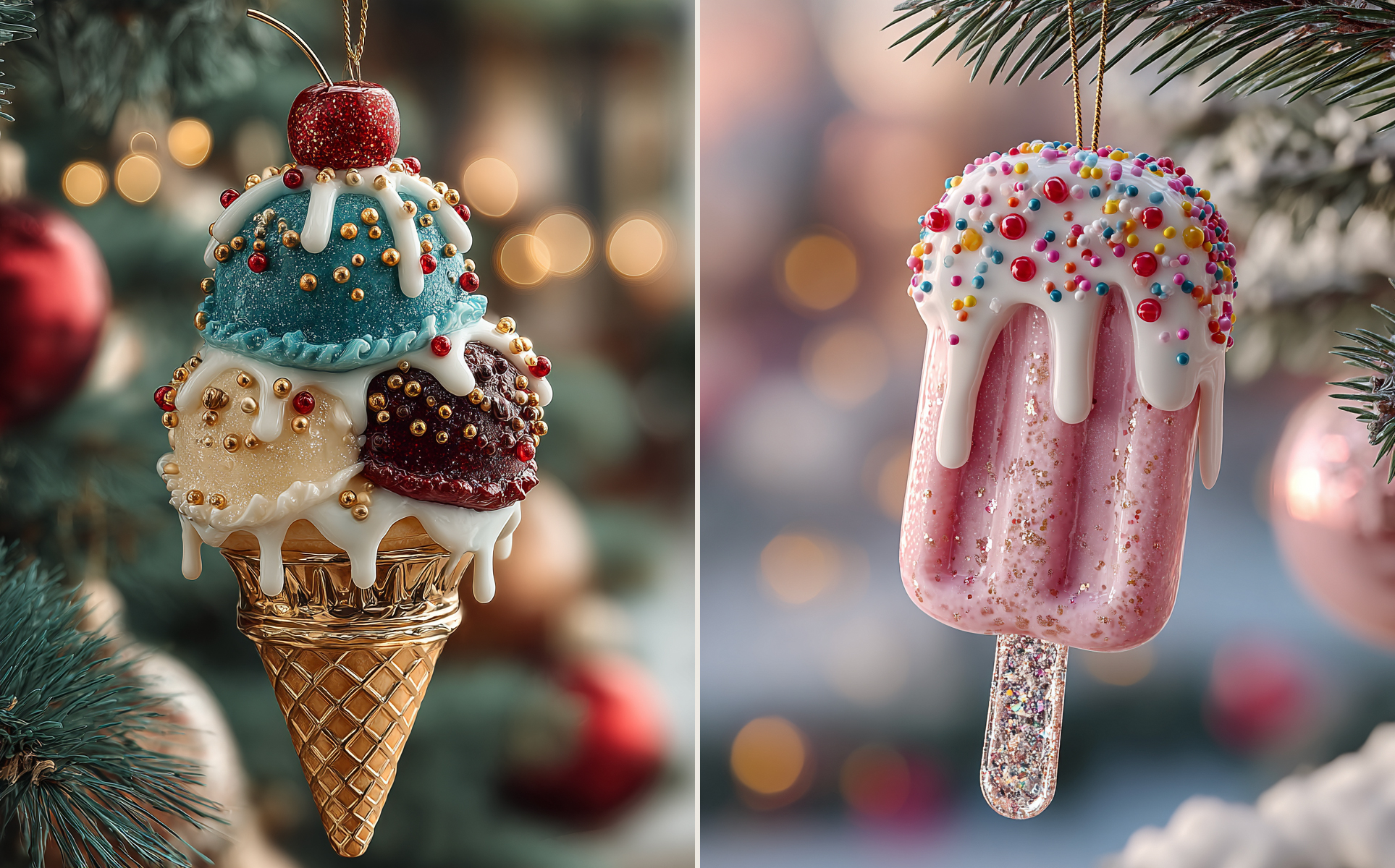 мороженное на елке мороженное на елке