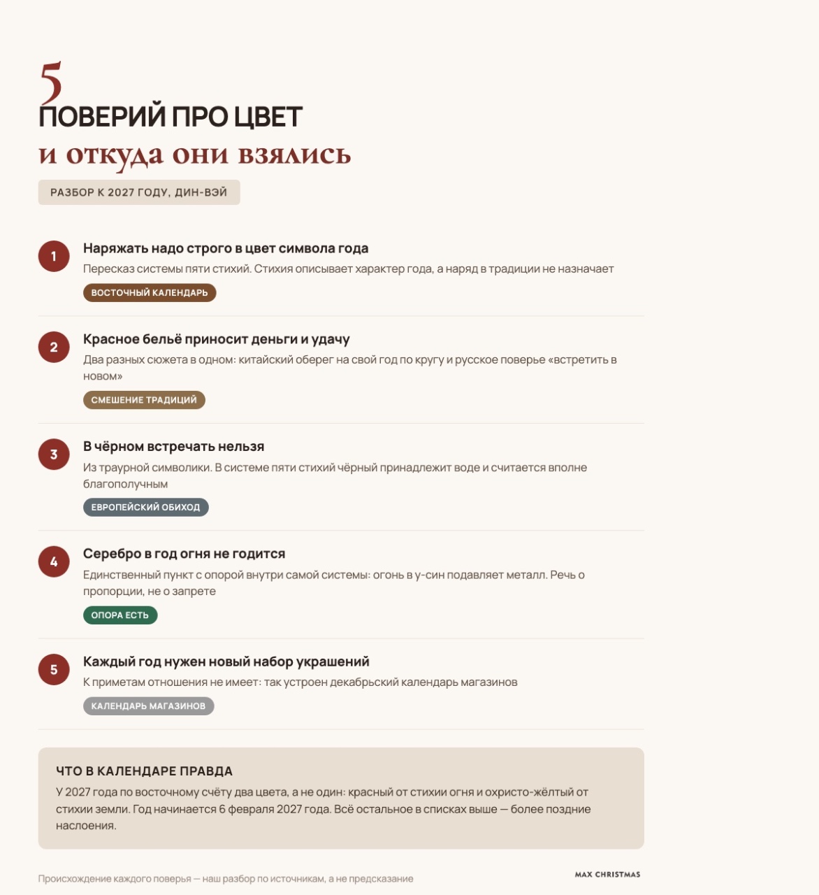 Пять новогодних поверий про цвет и их настоящее происхождение