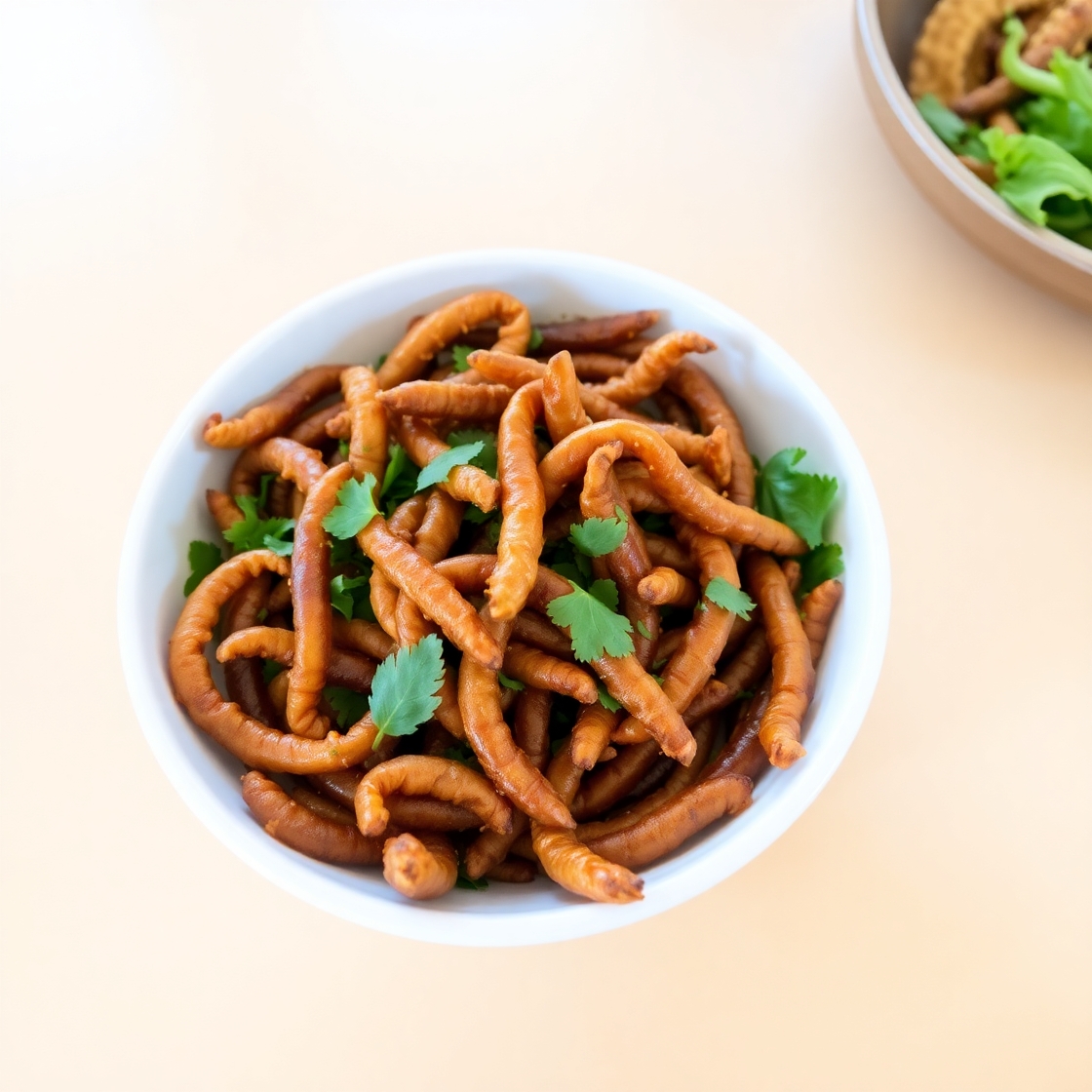 Новогодняя традиция: жаренные гусеницы