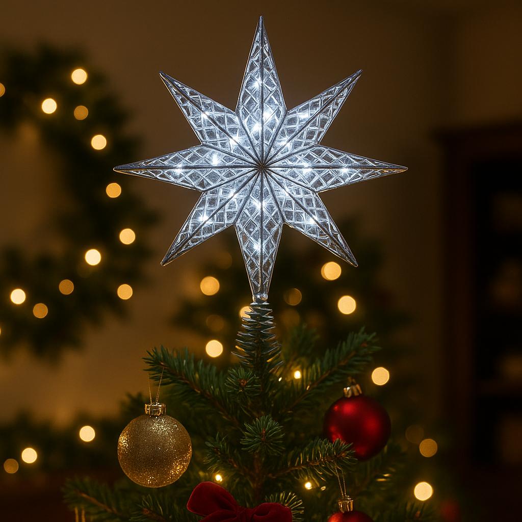 макушки с LED-подсветкой на ёлку