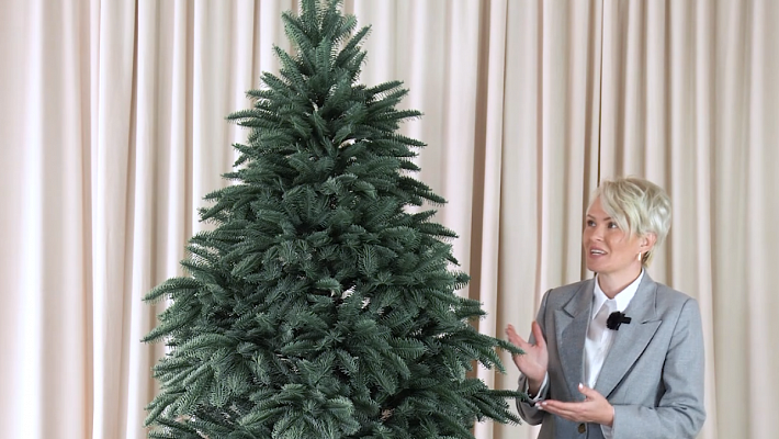 Ель литая Нобилис голубая