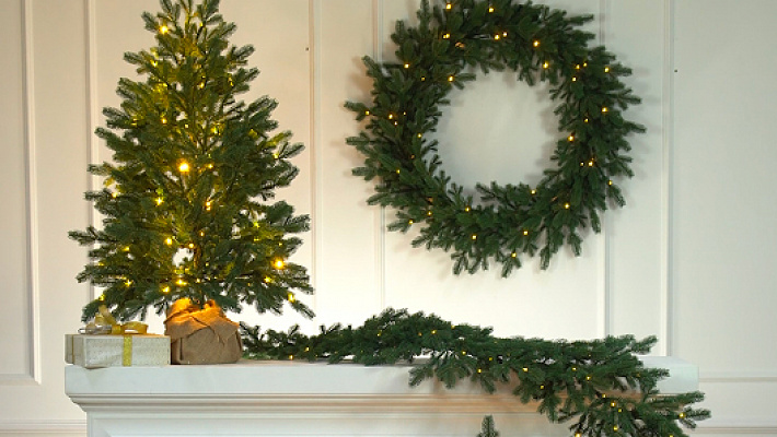 Гирлянда рождественская Византийская с лампочками