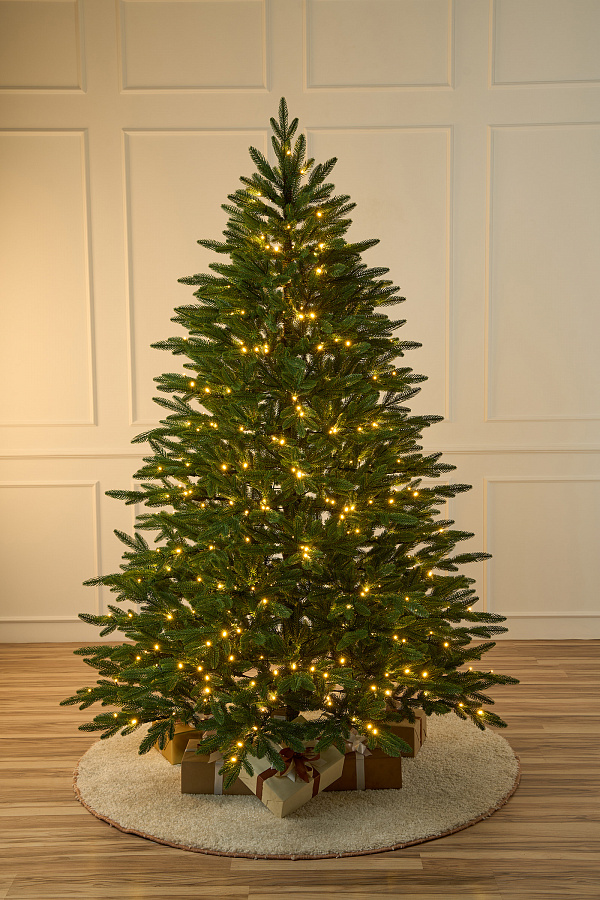 Елка с лампочками литая Пушкинская