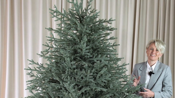 Ель искусственная литая Арко голубая