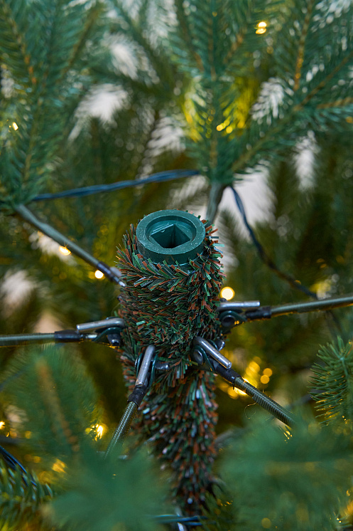 Елка с лампочками литая Пушкинская