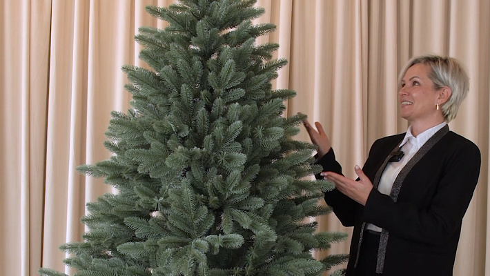 Ель литая Коломенская голубая