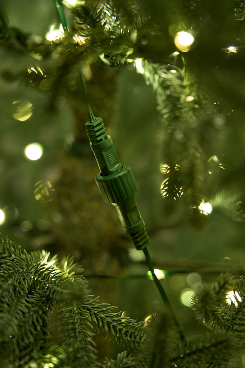 Ель голубая с лампочками литая Арко Элитная