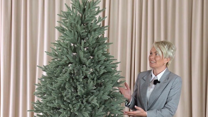 Ель искусственная литая Испанская голубая