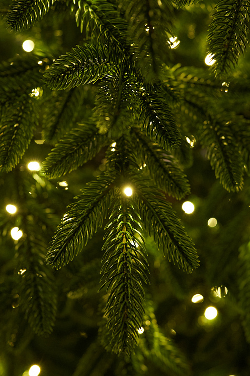 Елка с лампочками литая Пушкинская