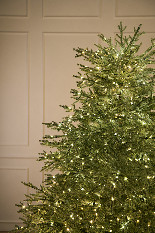 Ель голубая с лампочками литая Арко Элитная