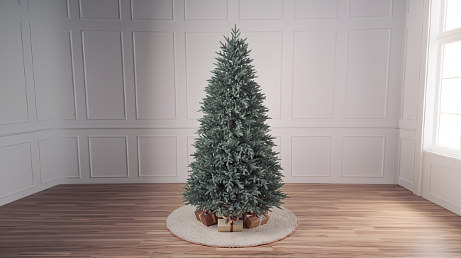 Ель искусственная литая Испанская голубая