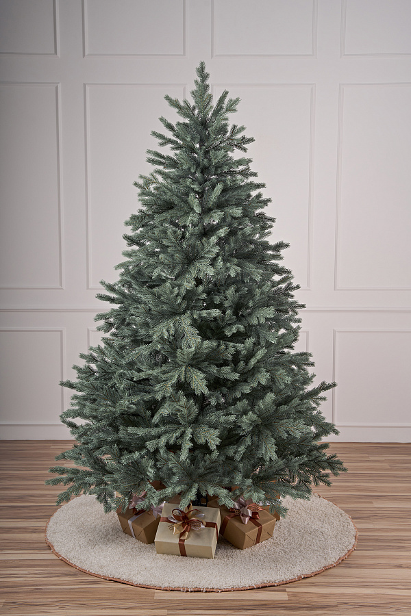 Ель искусственная литая Новгородская голубая