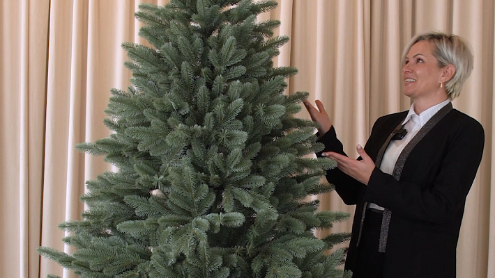 Ель литая Коломенская голубая