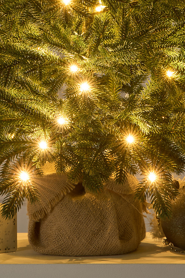 Ель настольная Византийская с лампочками