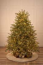 Ель голубая с лампочками литая Арко Элитная