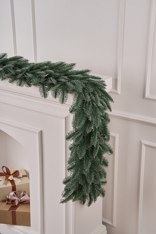 Гирлянда рождественская Нобилис голубая