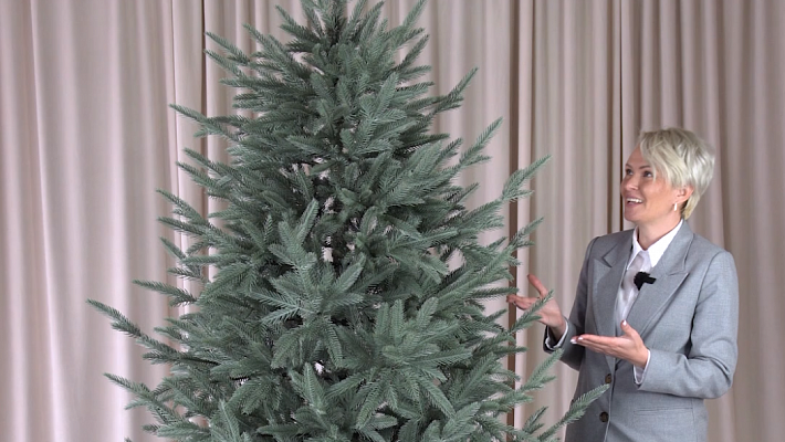 Ель литая Вяземская голубая