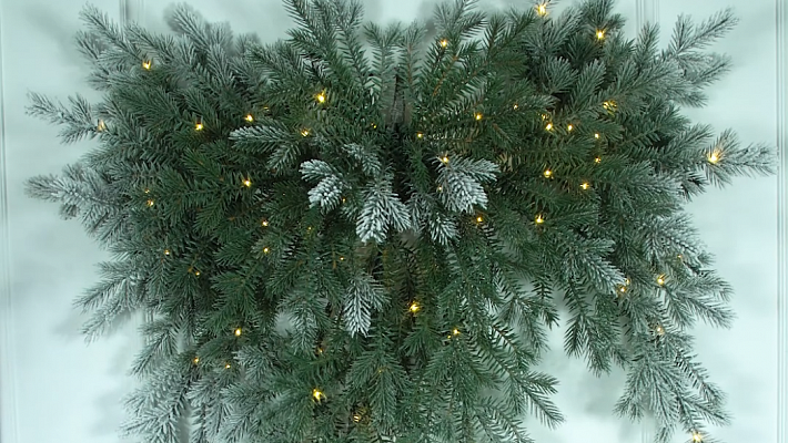 Фиджи бант иней с лампочками