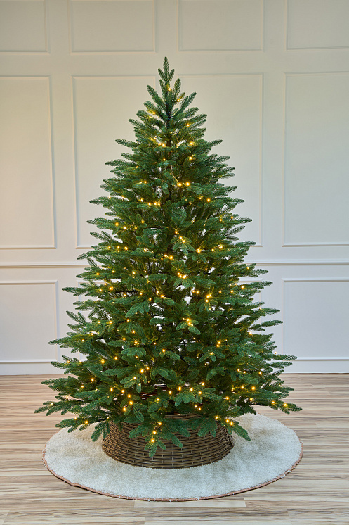 Елка с лампочками литая Пушкинская