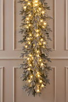 Гирлянда рождественская Версальская заснеженная с лампочками