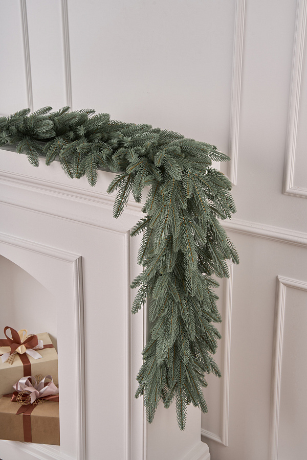 Гирлянда рождественская Самарская голубая