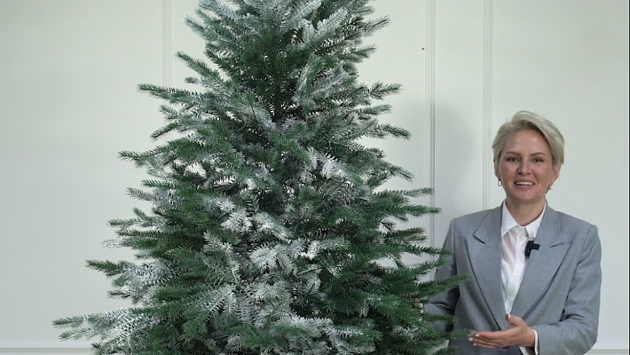 Ель искусственная Аркадия иней