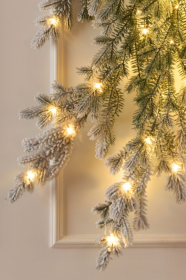 Фиджи бант иней с лампочками