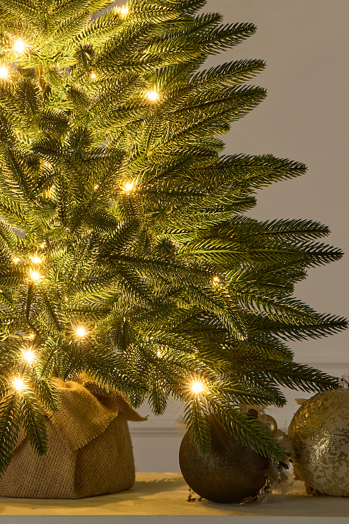 Ель настольная Романовская с лампочками