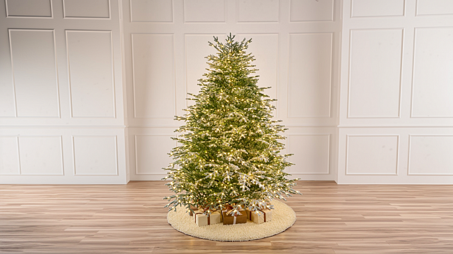 Елка с лампочками заснеженная Арко Элитная