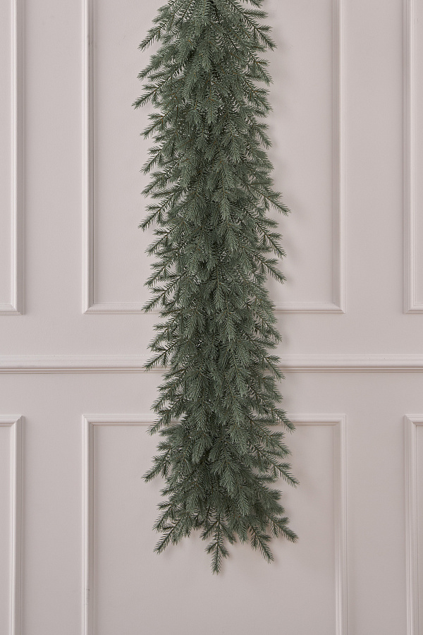 Гирлянда рождественская Мурманская голубая