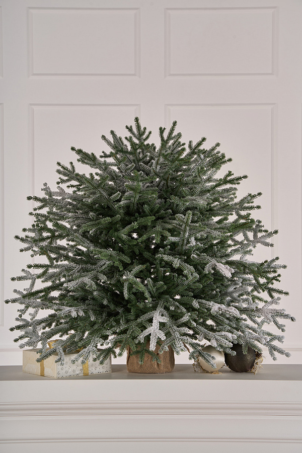 Ель искусственная Эми настольная иней