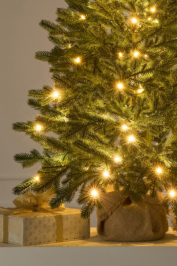 Ель настольная Византийская с лампочками
