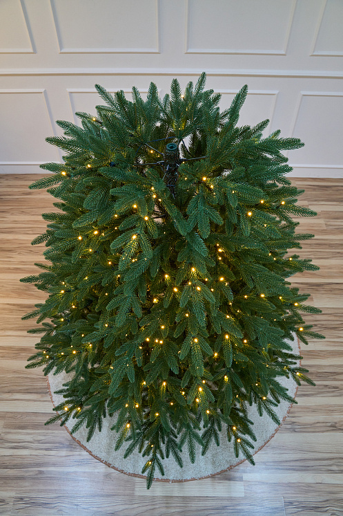 Елка с лампочками литая Пушкинская