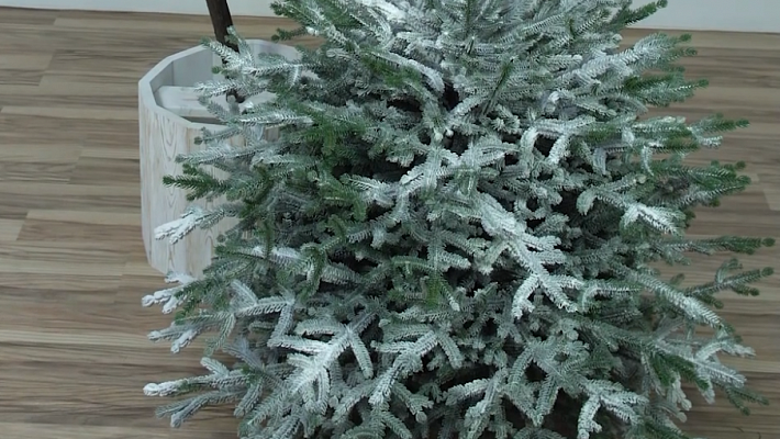 Ель искусственная Эми настольная иней